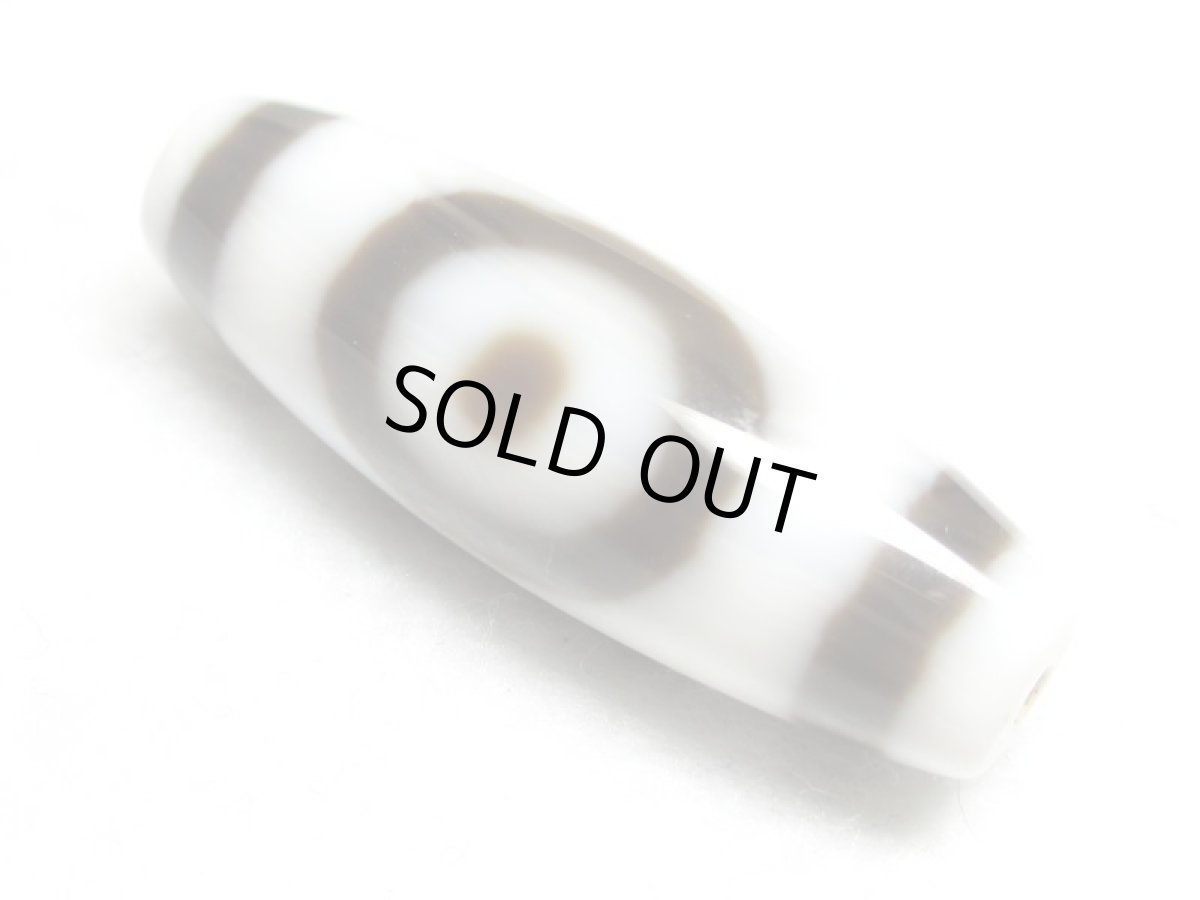 画像2: 白地至純・ 天地星辰天珠 38mm (2)