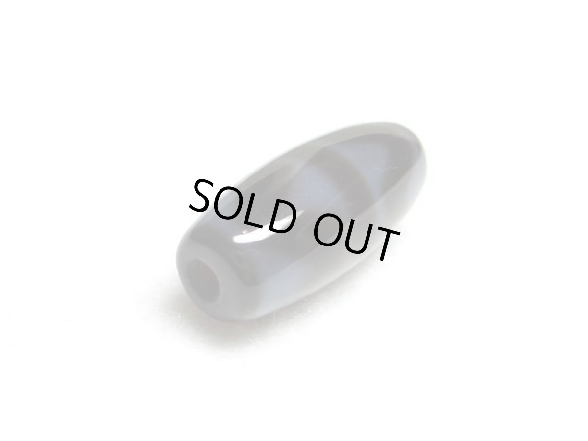 画像3: 黒地至純・四線虎牙天珠 20mm (3)