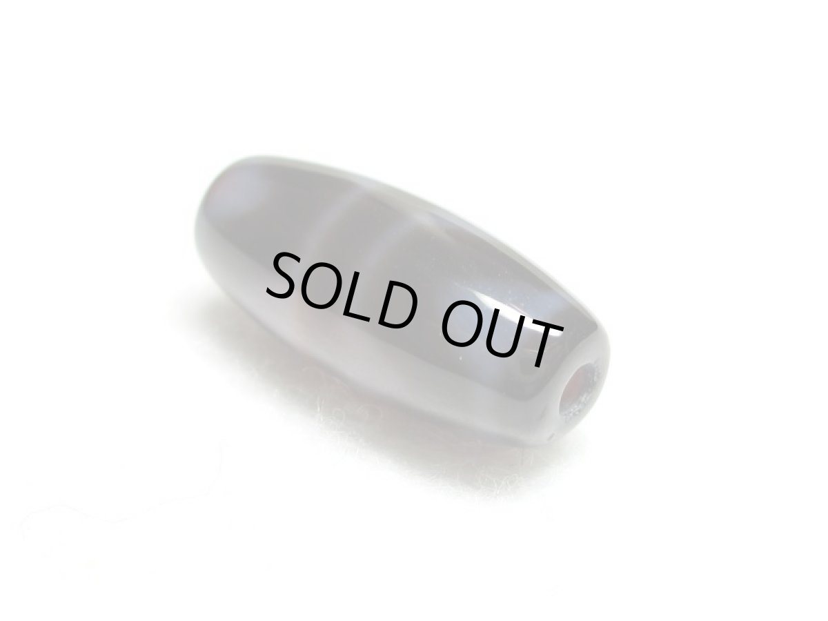 画像4: 黒地至純・四線虎牙天珠 20mm (4)