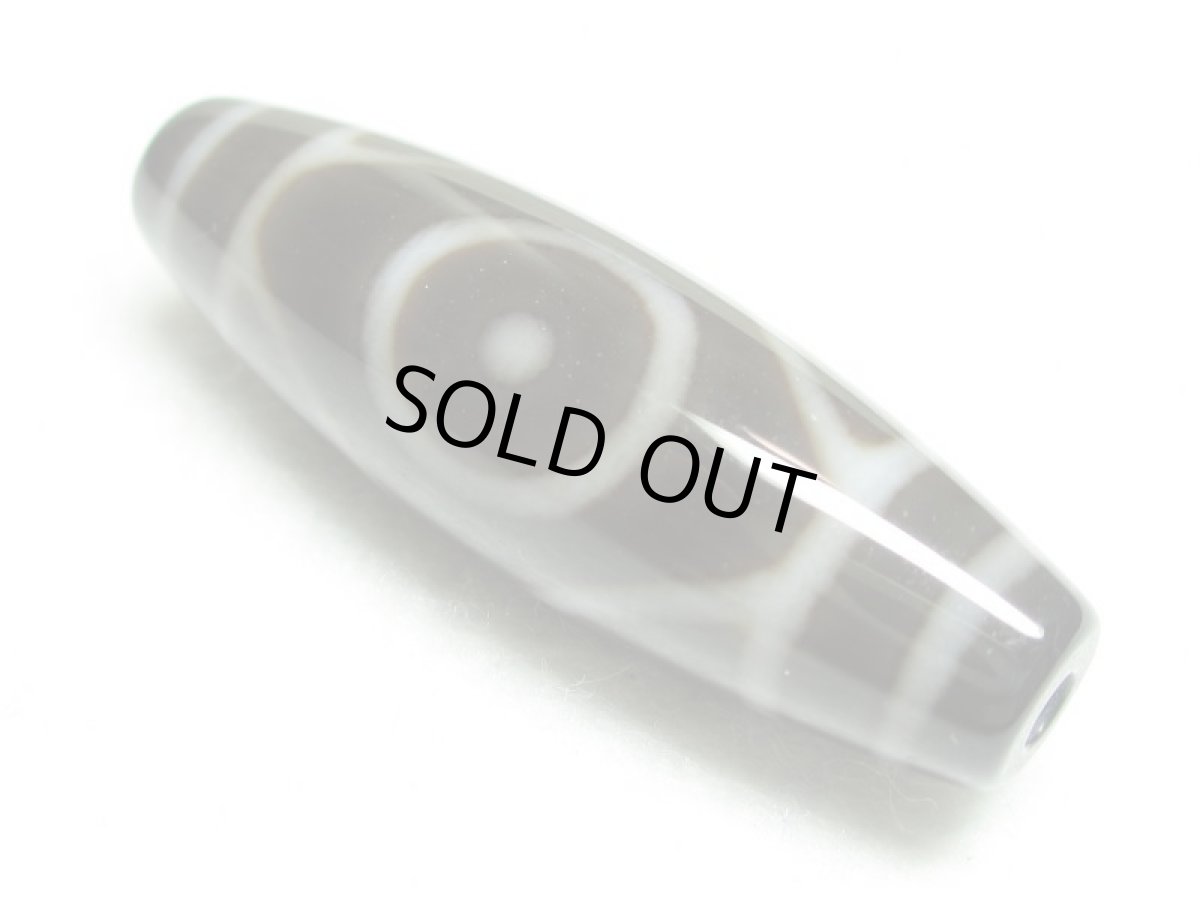 画像2: 黒地至純・増益星辰天珠  38mm  (2)