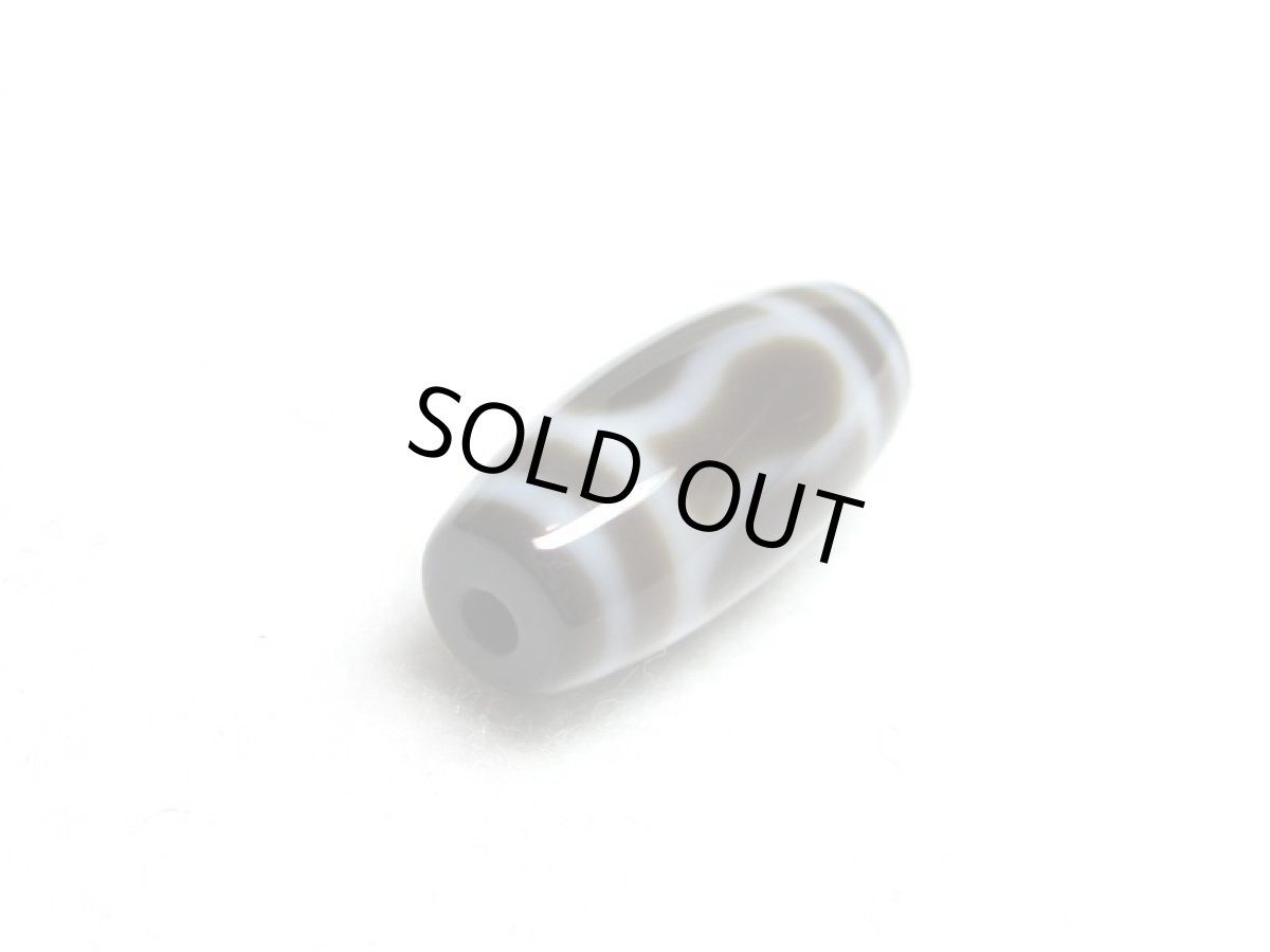 画像3: 黒地至純・金剛杵天珠 20mm  (3)