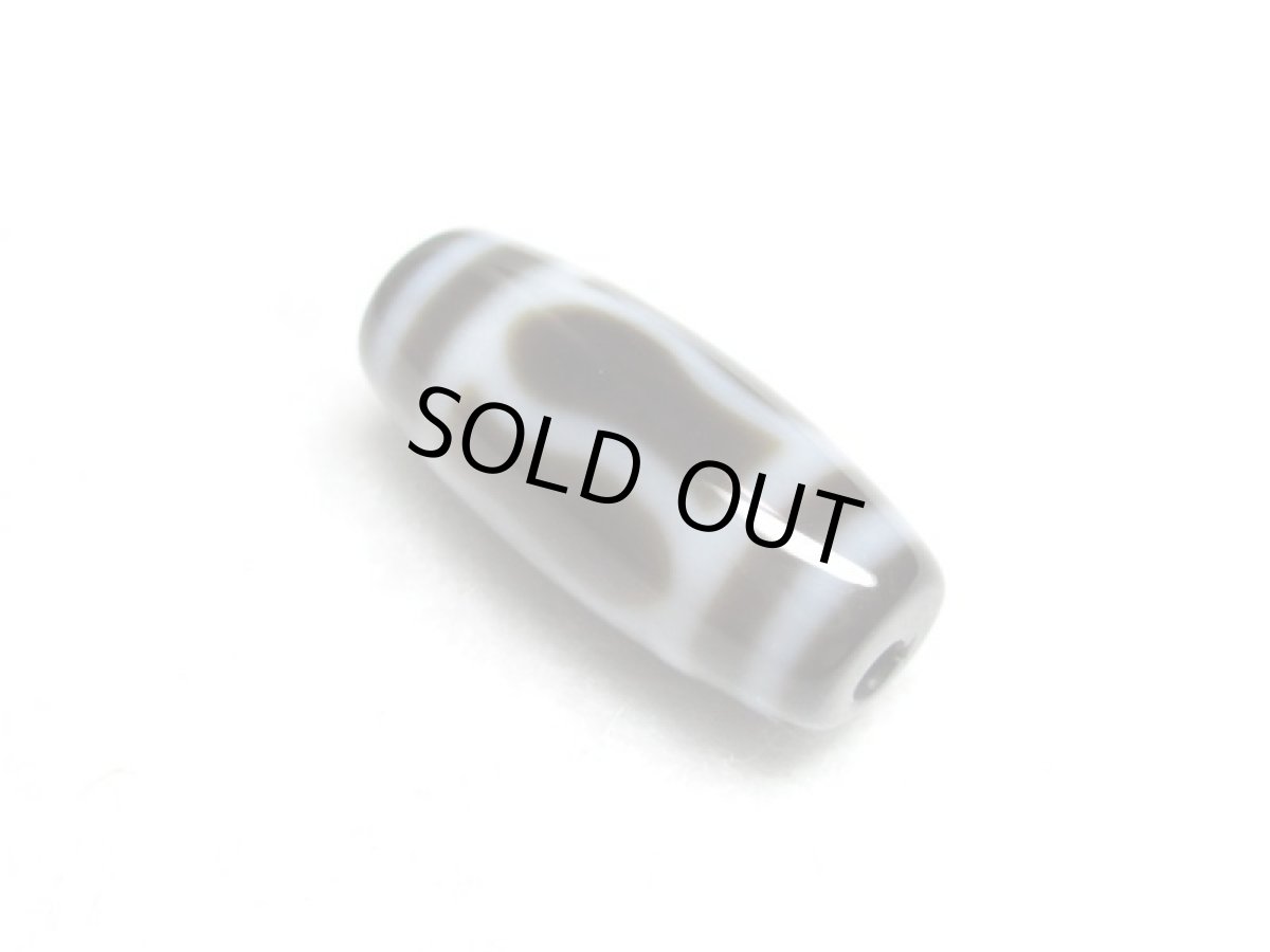 画像2: 黒地至純・金剛杵天珠 20mm  (2)