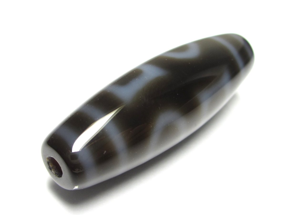 画像3: 黒地至純・雙天地天珠 38mm  (3)