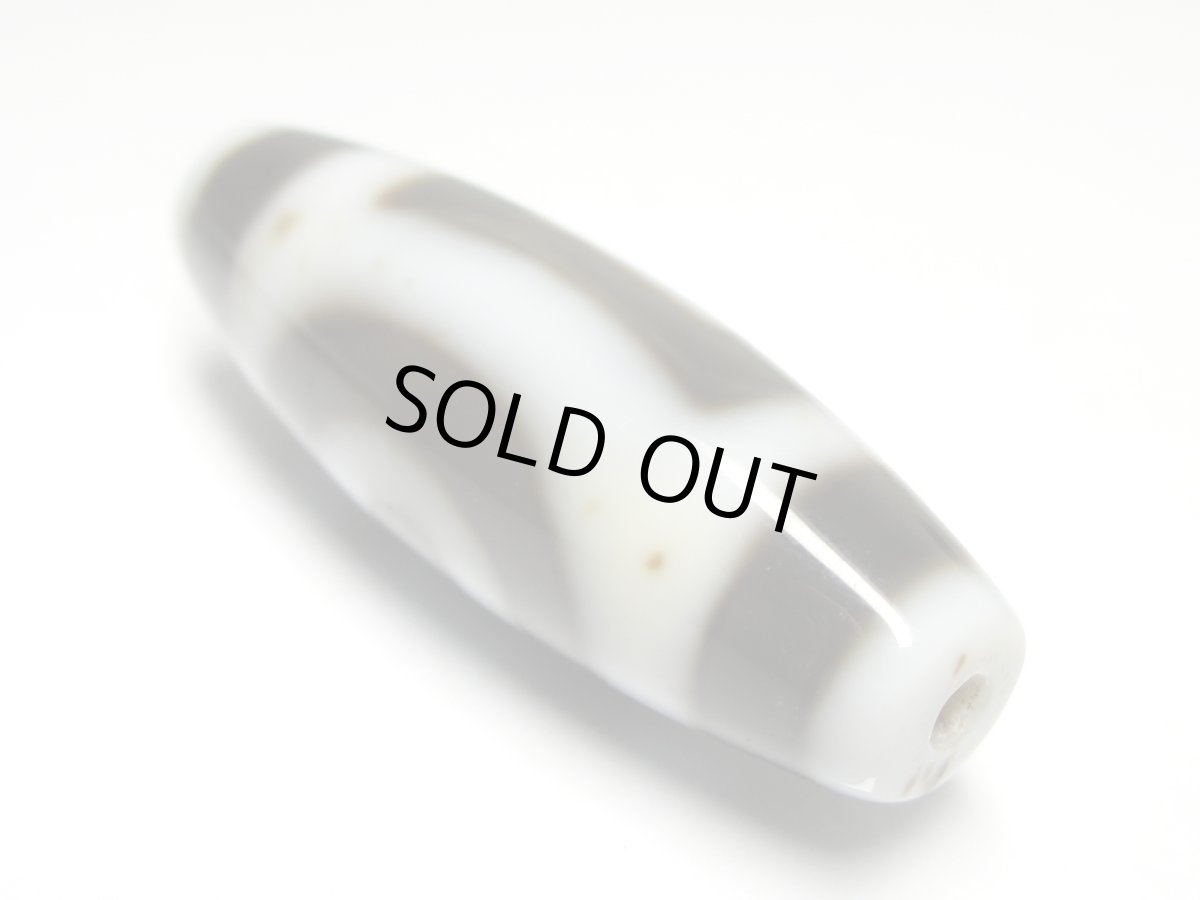 画像4: 白地至純・天地星辰天珠 38mm (4)