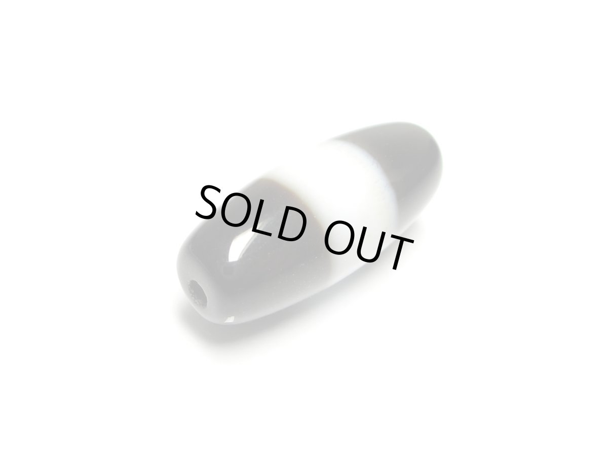 画像3: 黒地至純・線天珠 20mm (3)