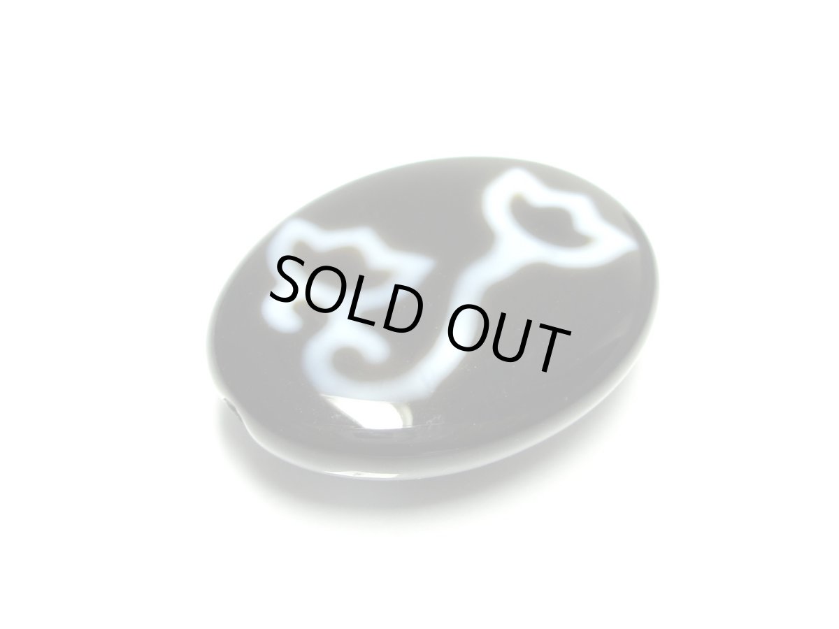 画像3: 黒地至純・観音如意樹（緑度母）天珠　ネックレストップ (3)