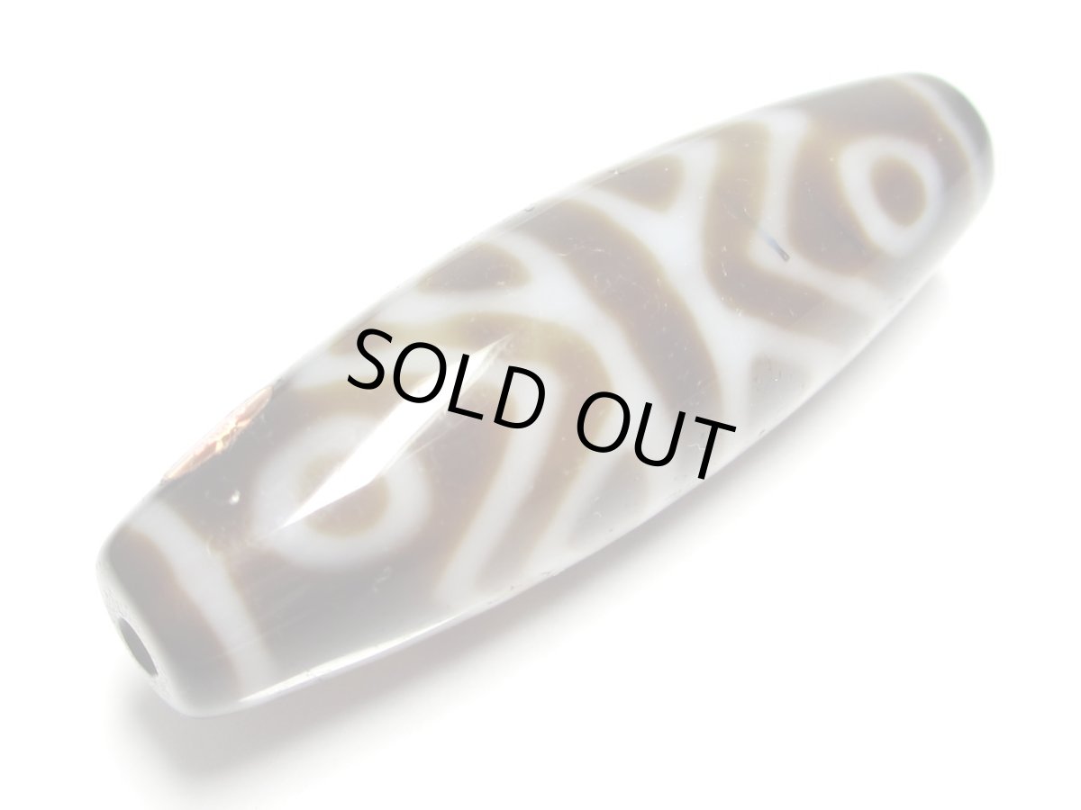 画像3: 黒朱砂・金剛虎牙六眼天珠 40mm (3)