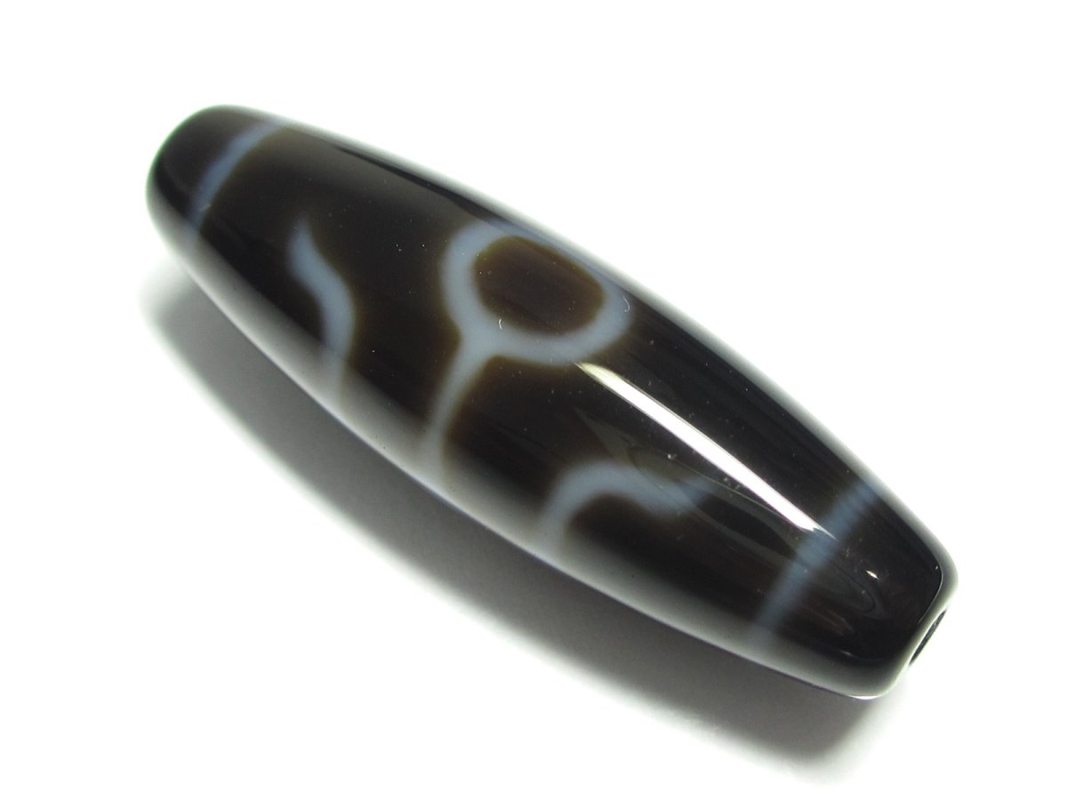 画像2: 黒朱砂・大人天珠 38mm (2)