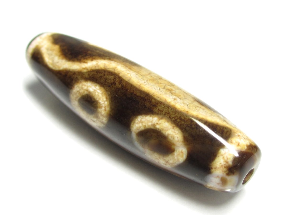 画像2: 二眼山水天珠・特殊仕様・51mm 【141207】  (2)