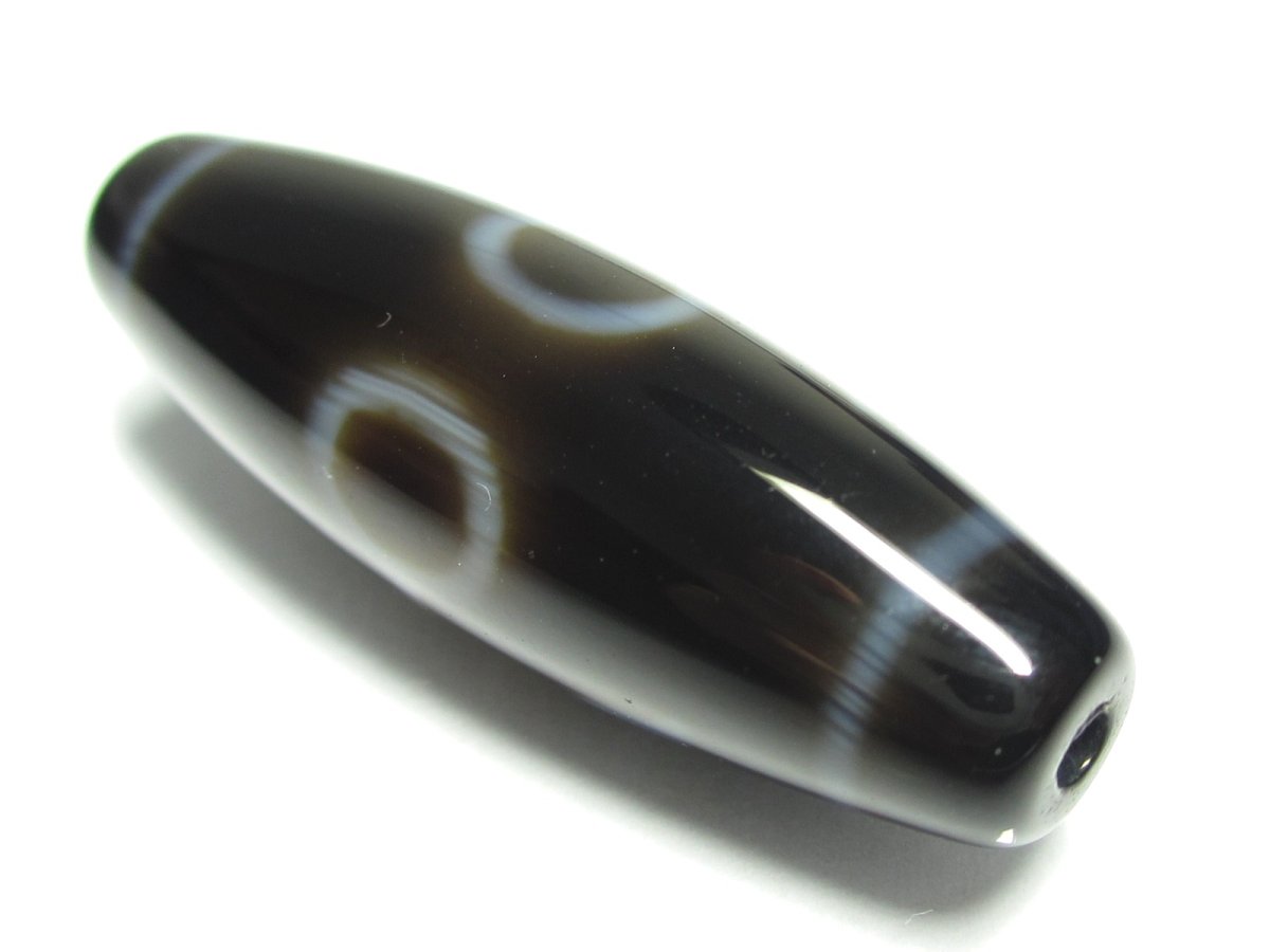 画像4: 黒朱砂・大人天珠 38mm (4)