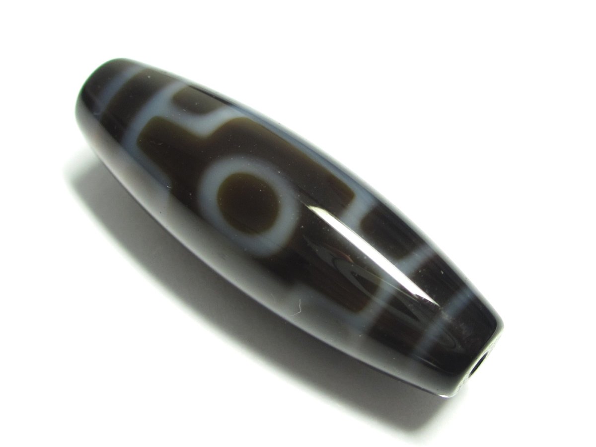 画像2: 透明感・平安二眼天珠 38mm (2)