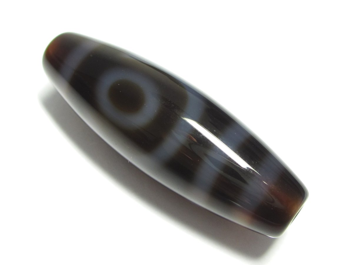 画像2: 透明感・二眼天珠 38mm  (2)