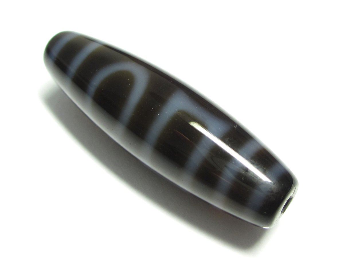 画像2: 透明感・雙天地天珠 38mm (2)