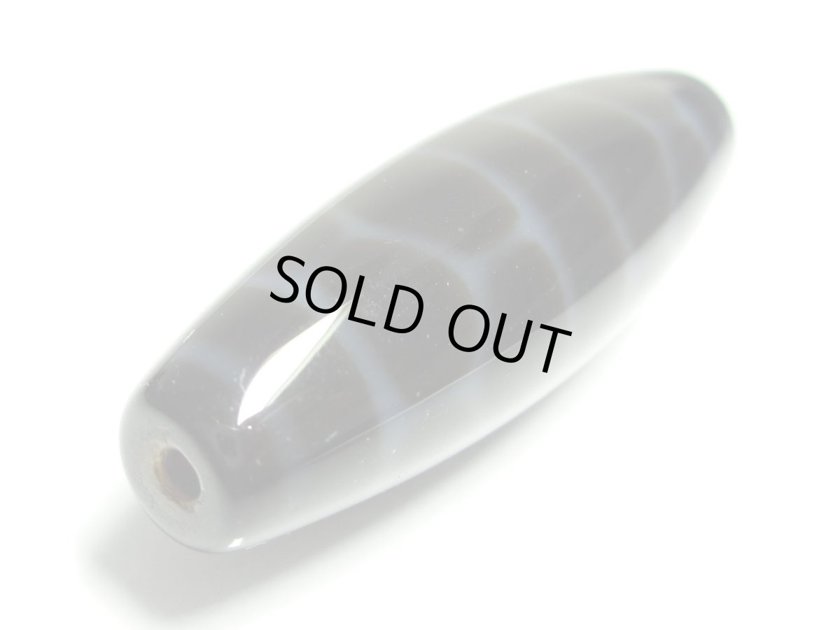 画像3: 透明感・亀甲長壽天珠 38mm (3)