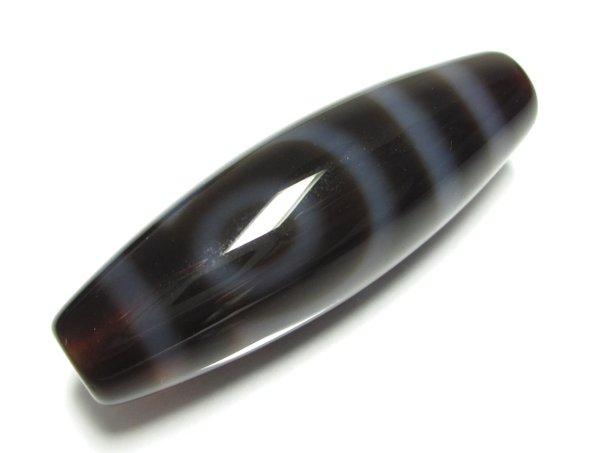 画像1: 透明感・二眼天珠 38mm  (1)