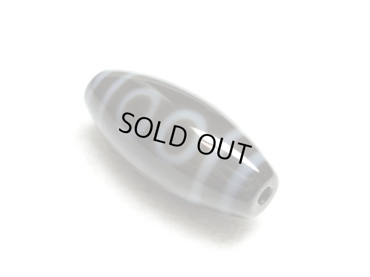 画像2: 黒地至純・五眼天珠 25mm (2)