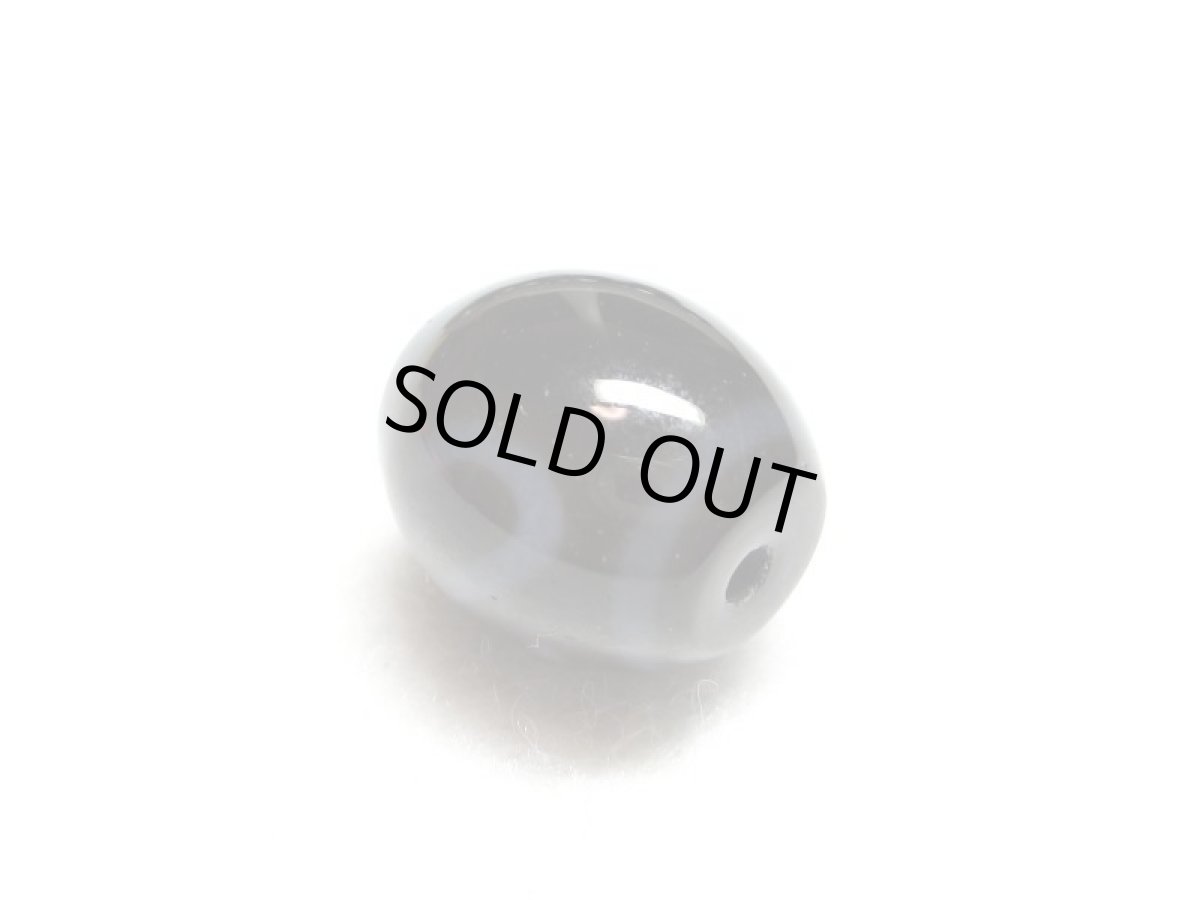 画像3: 黒地至純・金銭鉤天珠 15mm (3)