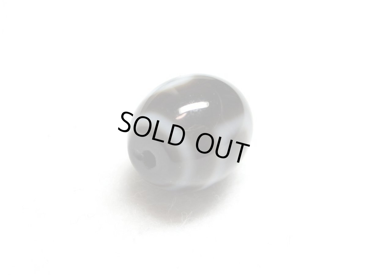 画像3: 黒地至純・天地天珠 15mm (3)