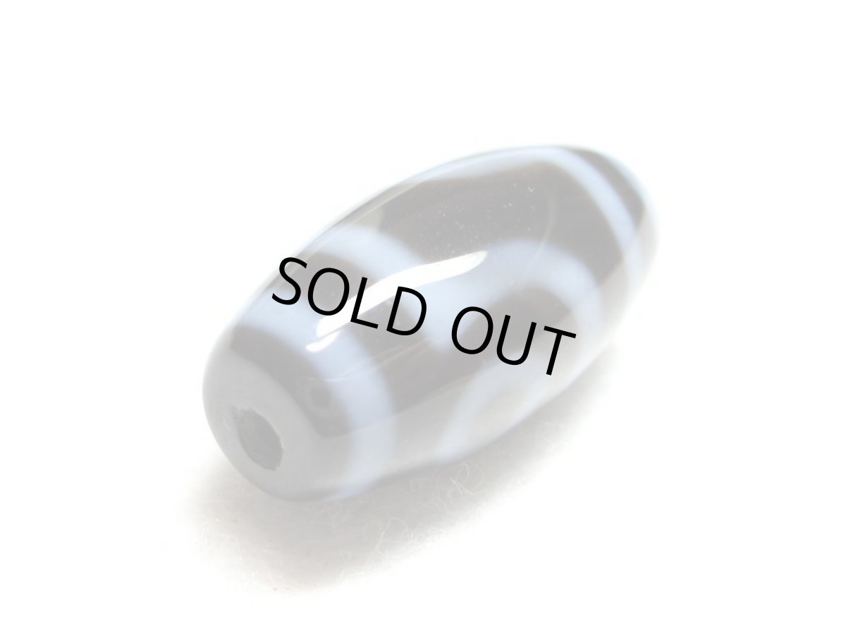 画像3: 黒地至純・二眼天珠 24mm (3)