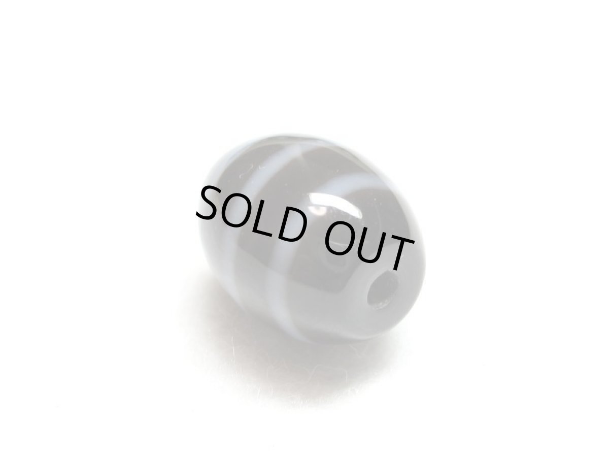 画像4: 黒地至純・線天珠 14mm (4)