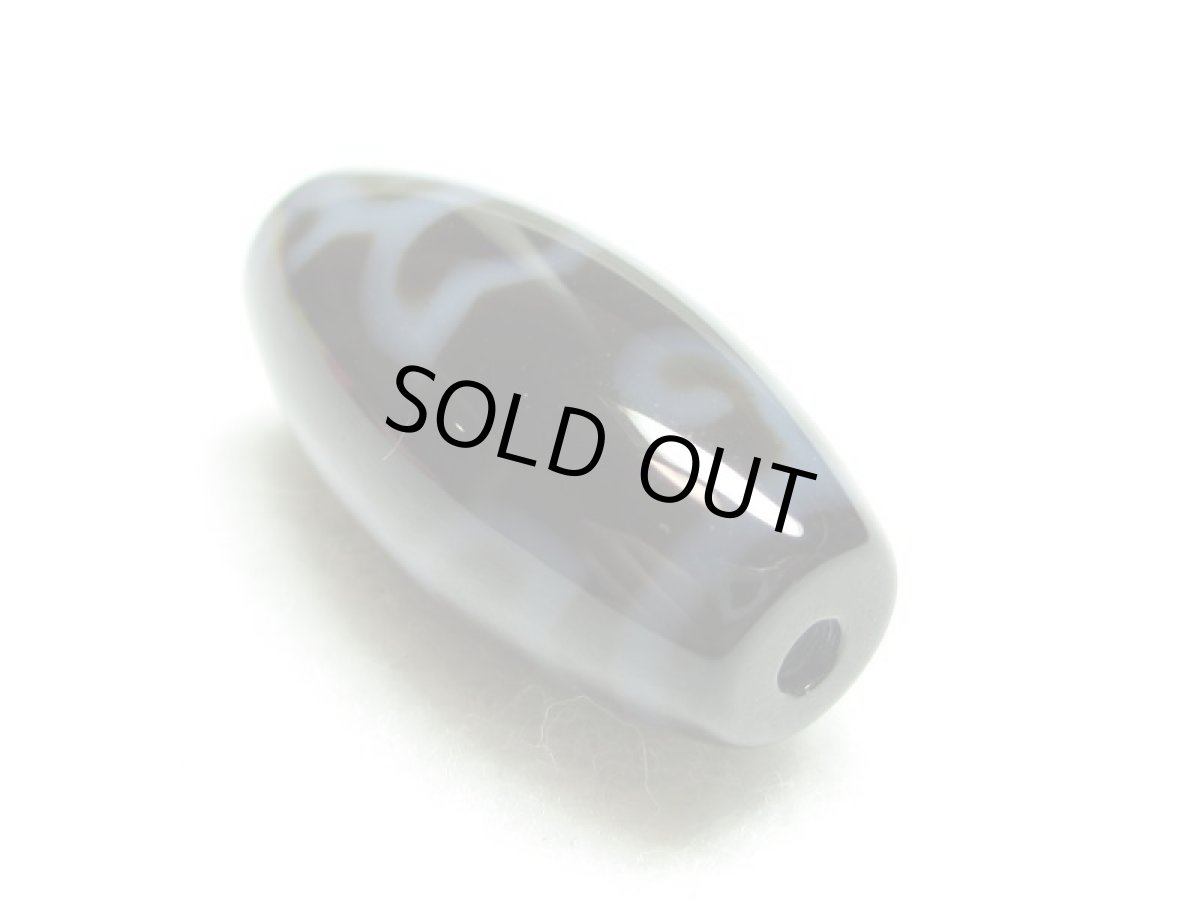 画像4: 黒地至純・水蓮花天珠 25mm (4)