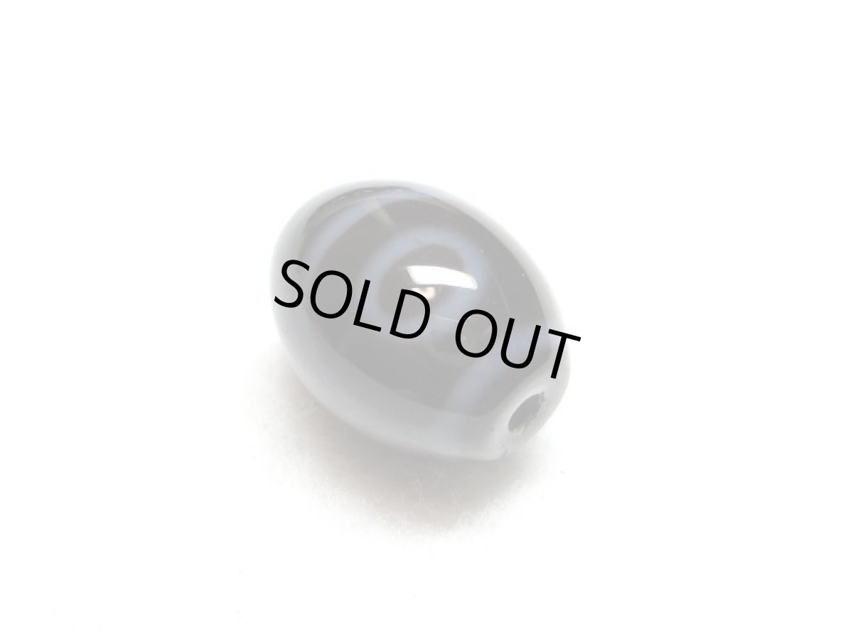 画像2: 黒地至純・二眼天珠 15mm (2)