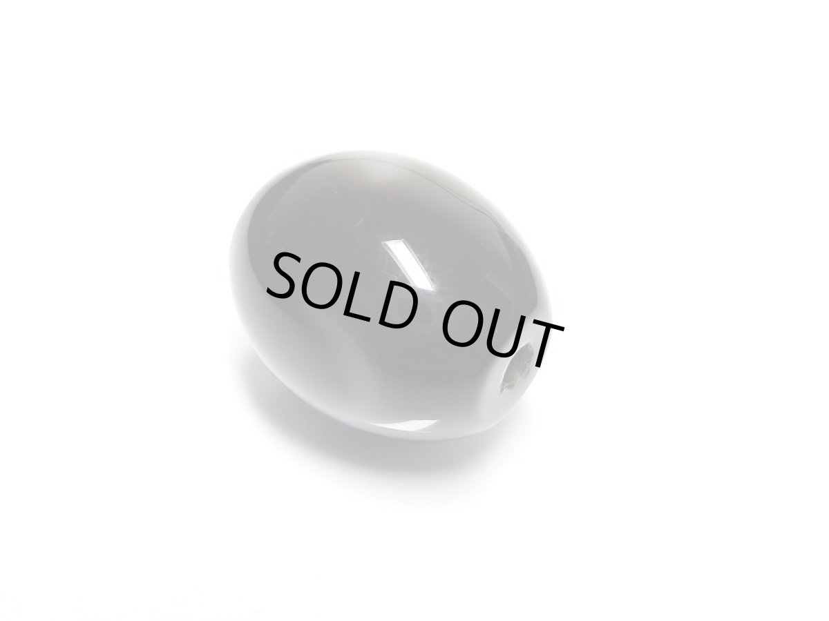 画像4: 黒地至純・白蛇天珠 15mm (4)