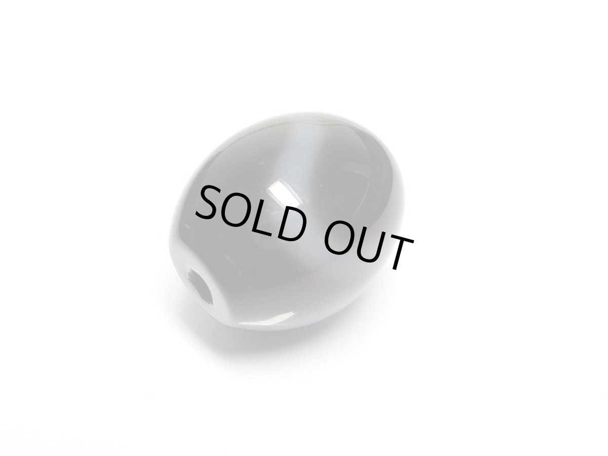 画像3: 黒地至純・白蛇天珠 15mm (3)