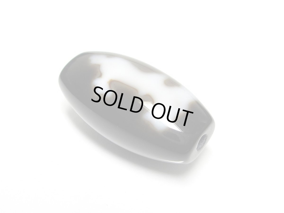 画像2: 黒地至純・観音如意樹(緑度母)天珠 25mm (2)