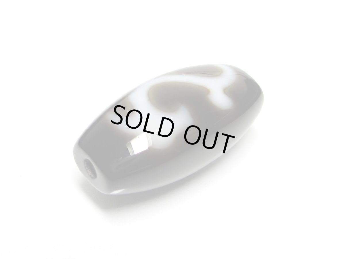 画像3: 黒地至純・観音如意樹(緑度母)天珠 25mm (3)