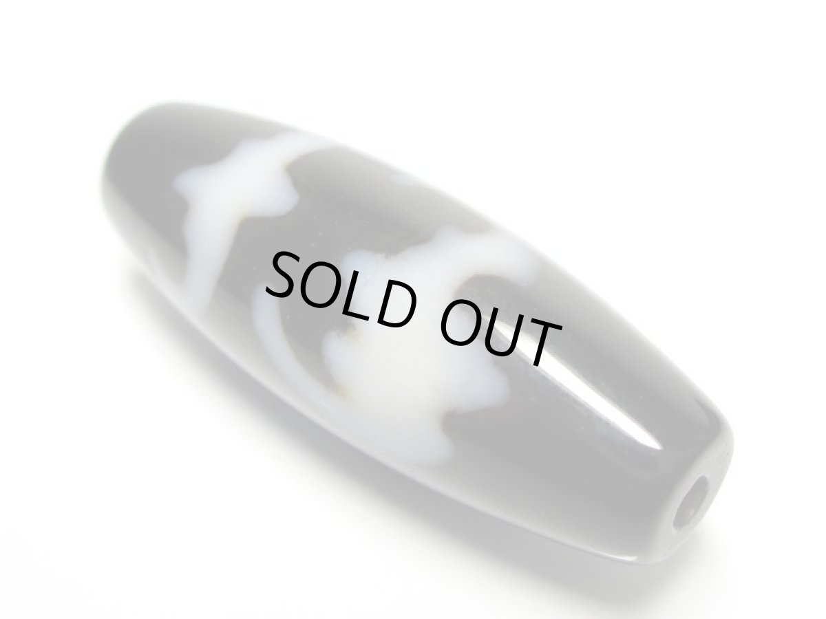 画像2: 黒地至純・五福臨門天珠 38mm  (2)