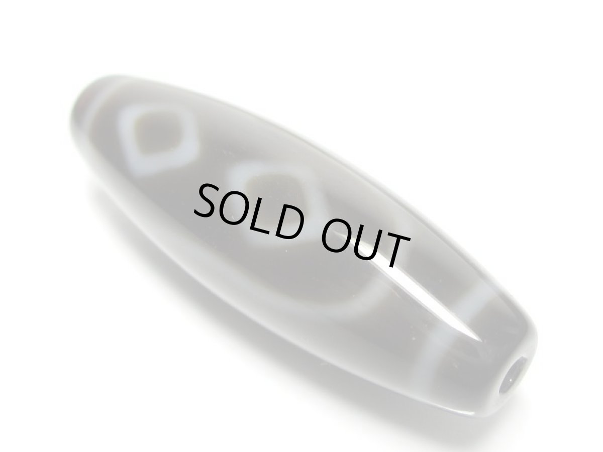 画像2: 黒地至純・金剛如意天珠 38mm  (2)