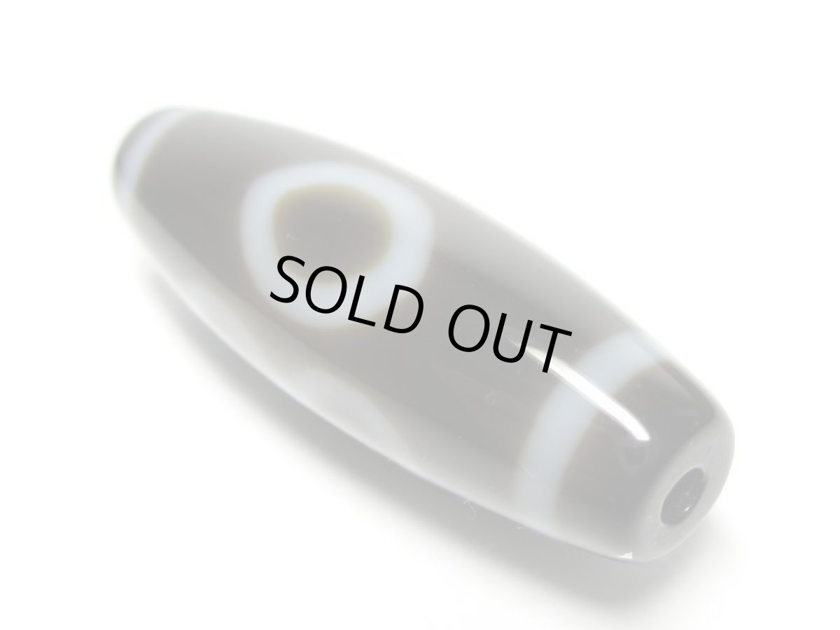 画像4: 黒地至純・二眼大鵬鳥天珠 38mm (4)