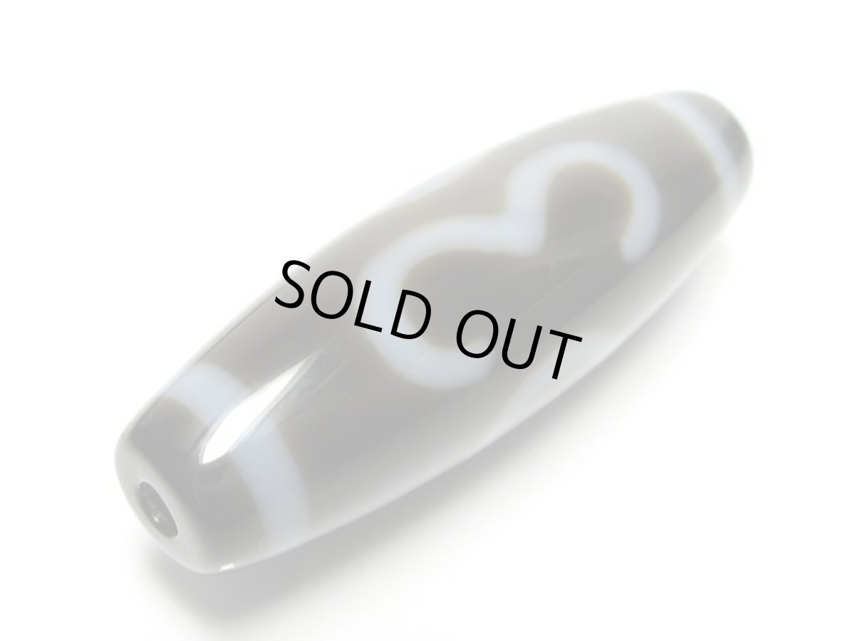 画像3: 黒地至純・二眼大鵬鳥天珠 38mm (3)