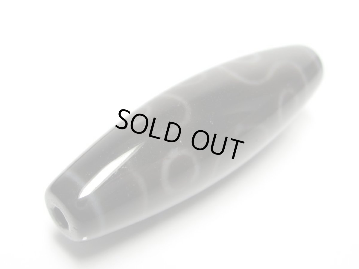 画像3: 黒地至純・十三眼天珠 39mm  (3)