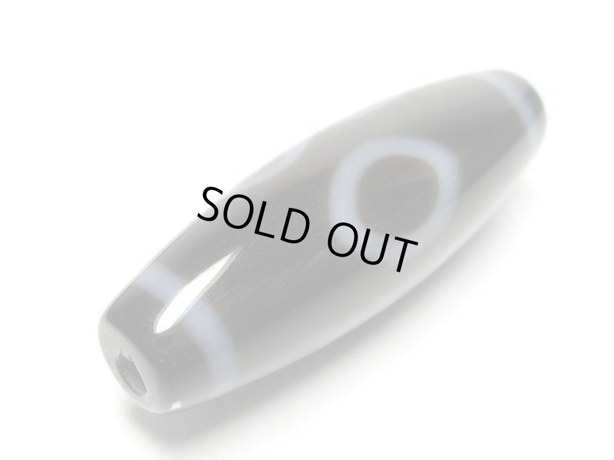 画像3: 黒地至純・二眼大鵬鳥天珠  38mm (3)