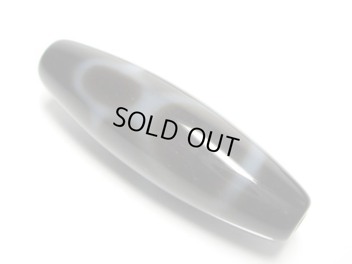 画像2: 黒地至純・財神天珠 38mm  (2)