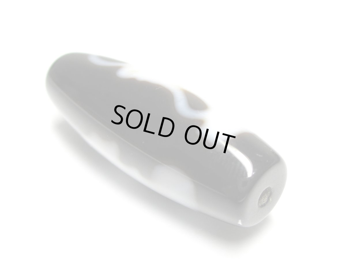 画像4: 黒地至純・彩帯観音大黒天天珠 38mm (4)