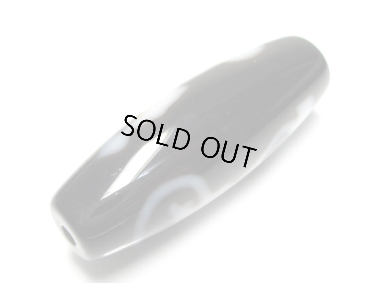 画像3: 黒地至純・彩帯観音大黒天天珠 38mm (3)