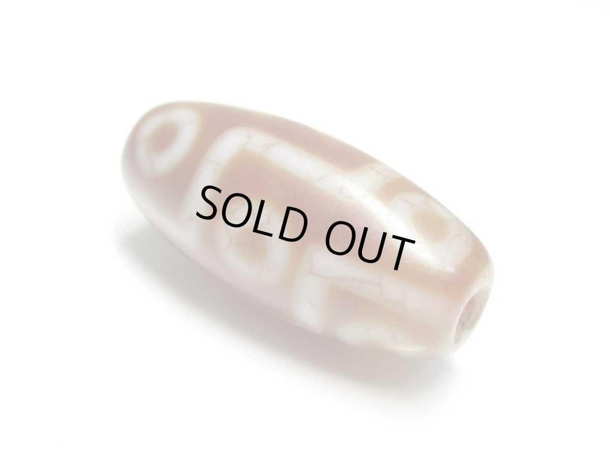 画像2: 老鉱朱砂紅・九眼天珠 31mm (2)