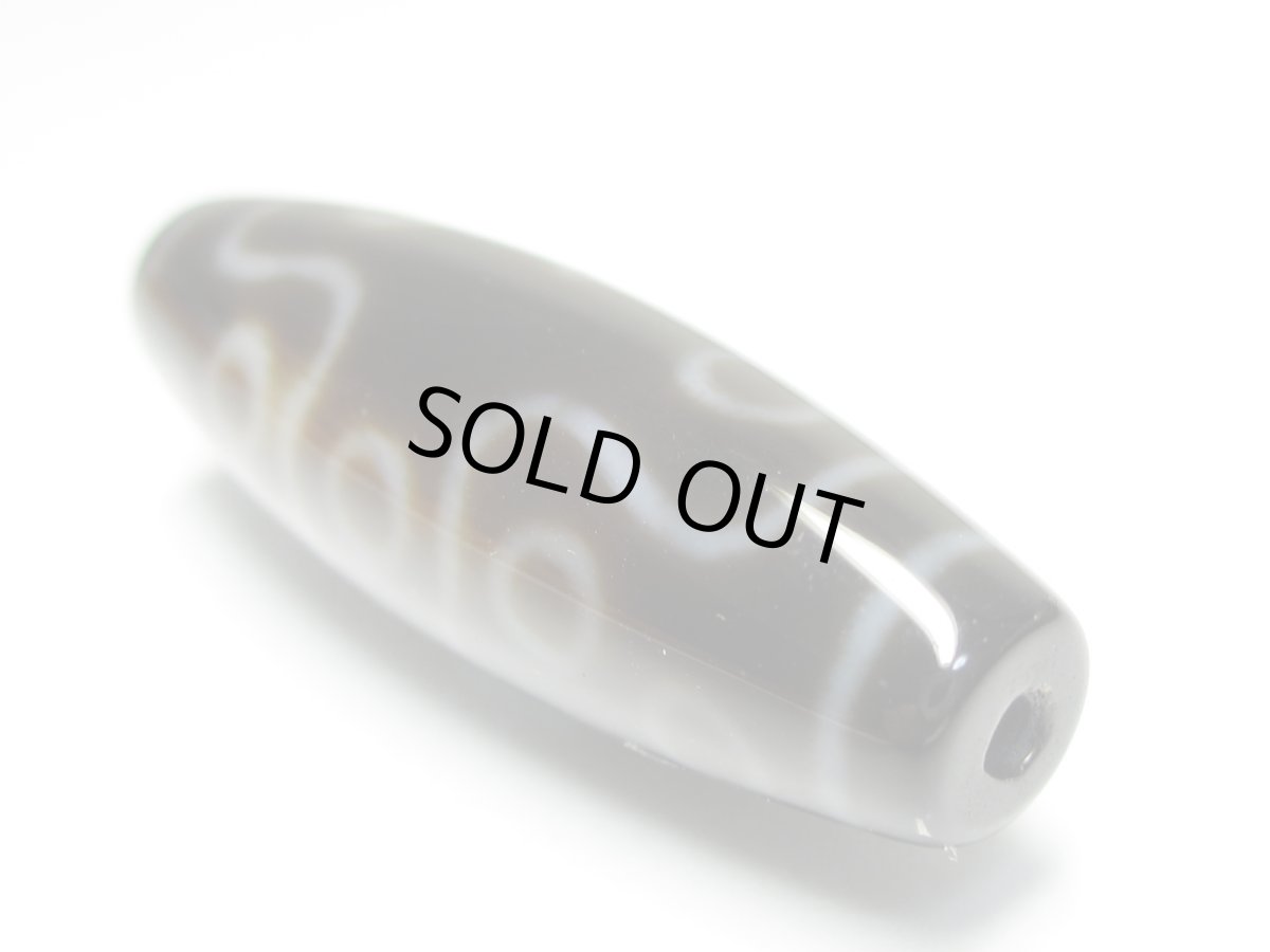 画像4: 黒地至純・十三眼天珠 40mm  (4)