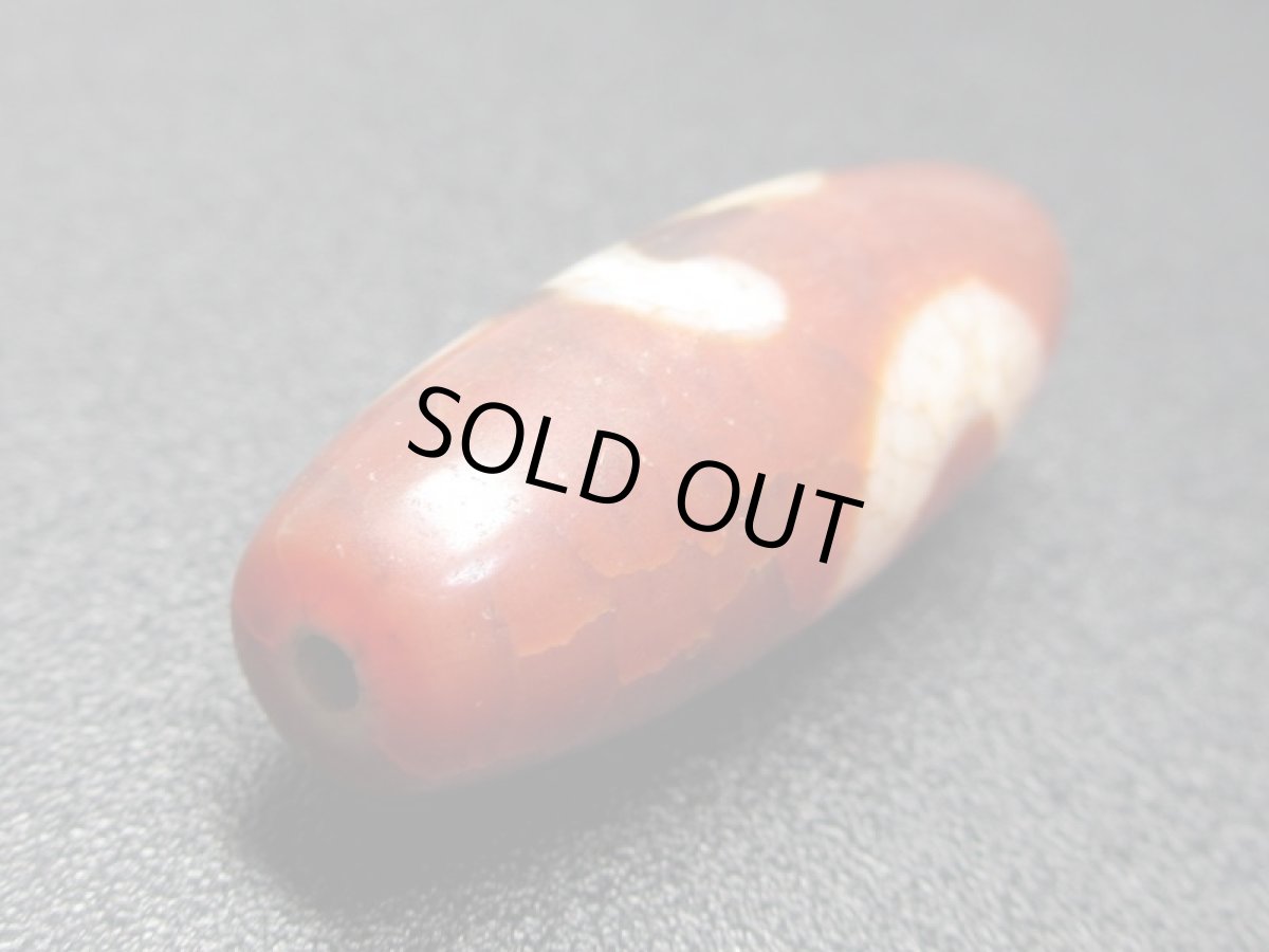 画像3: 老鉱朱砂紅・一眼 財宝天王天珠 39mm  (3)