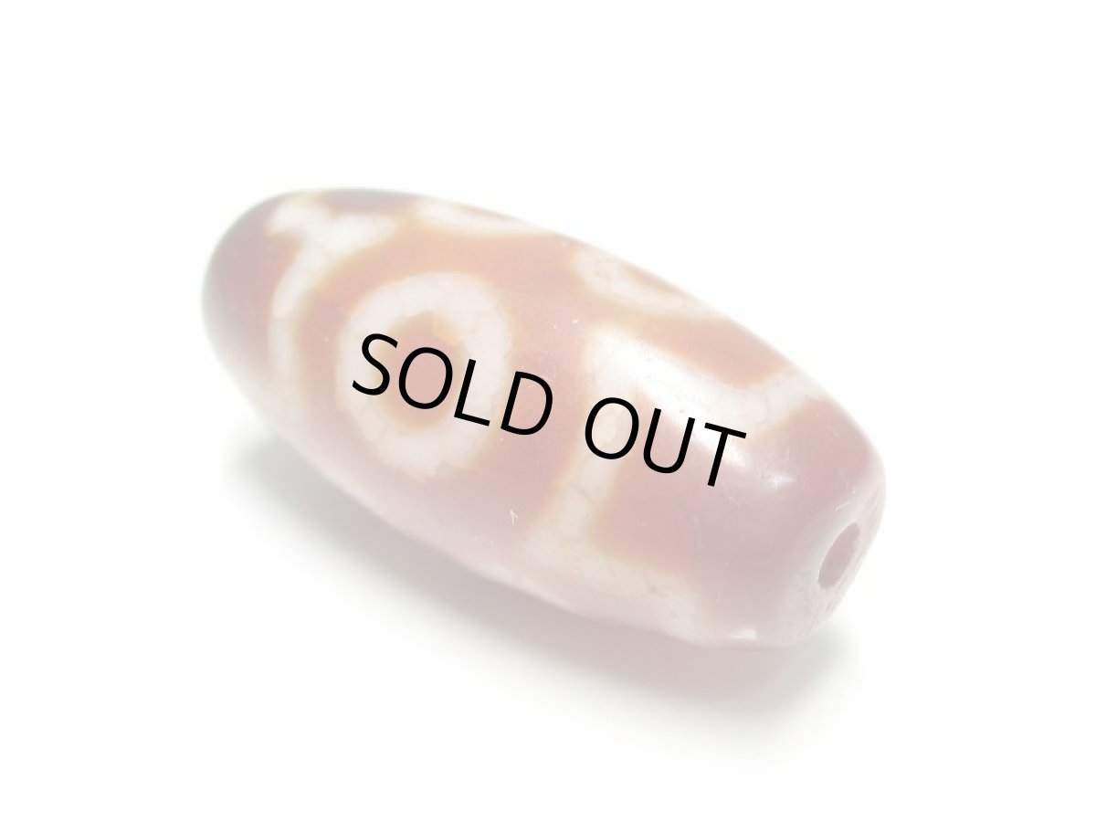 画像2: 老鉱朱砂紅・七眼天珠 32mm (2)