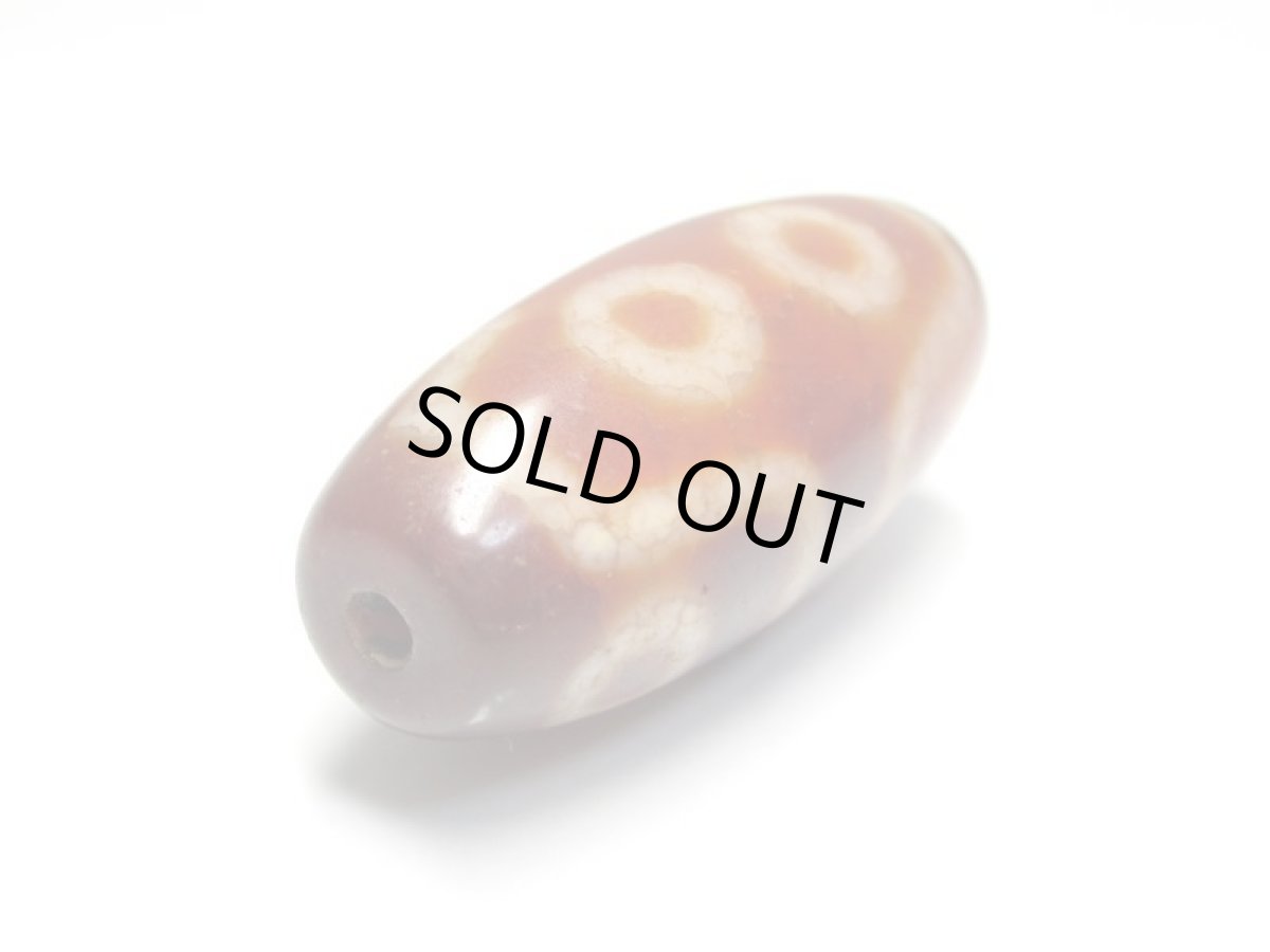 画像3: 老鉱朱砂紅・七眼天珠 32mm (3)