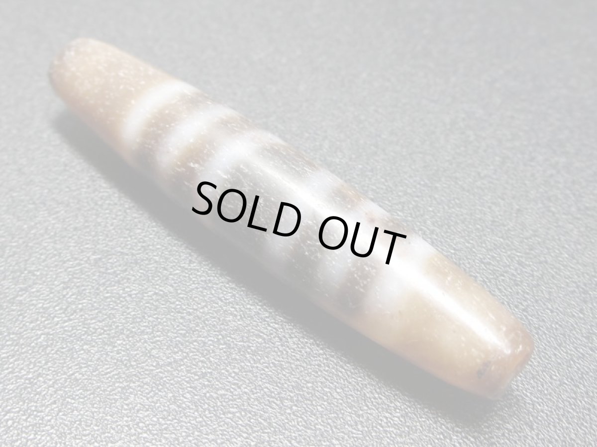 画像2: 紅朱砂・線天珠 60.5mm (2)