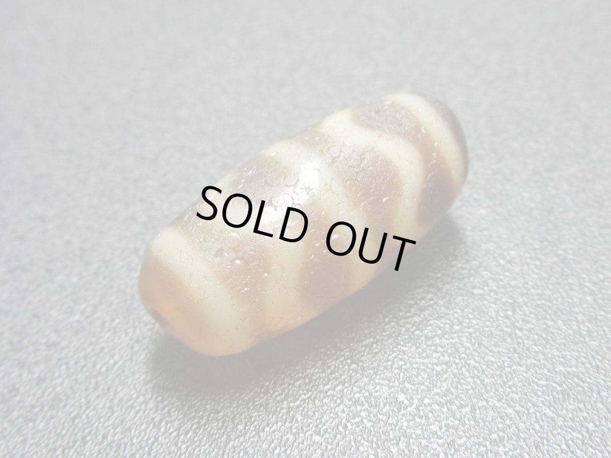 画像3: 骨董風・水紋天珠 26mm (3)