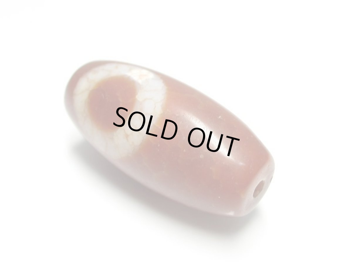 画像2: 老鉱朱砂紅・一眼 如意天珠 31mm (2)