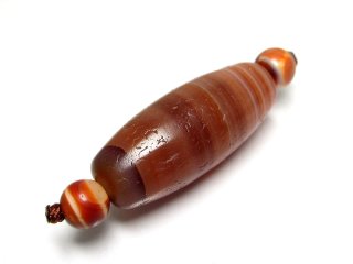 赤朱砂入り天珠 - 石縁パワーストーン専門店