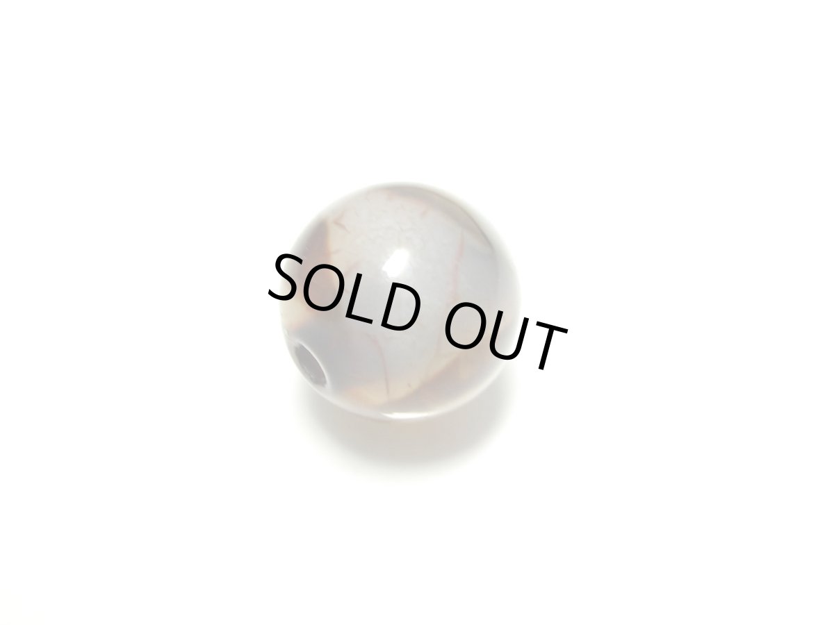 画像3: 紅鱗紋丸型天珠・大人天珠 9.5mm (3)