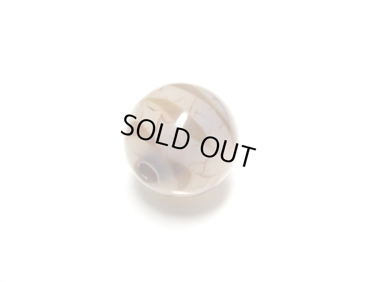 画像3: 紅鱗紋丸型天珠・水紋天珠 10mm (3)